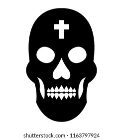 
Scary skull tattoo design
