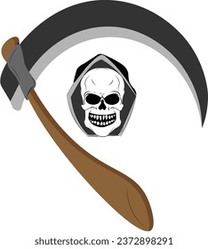 Scary skull with vector design