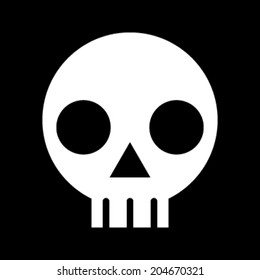 Scary skull vector icon