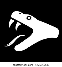 
A scary snakehead drawing showing reptile predator
