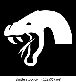 
A scary snakehead drawing showing reptile predator
