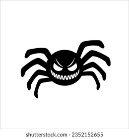 Scary Spider Halloween Icon vector. Hallowen symbol illustration