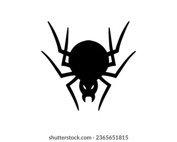 Scary Spider Halloween Silhouette Illustration