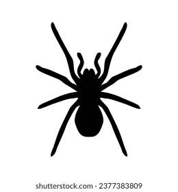beängstigende Spinnenhallown-Symbol-Vektordesign