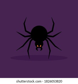Scary spider icon. Halloween season icon - Vector