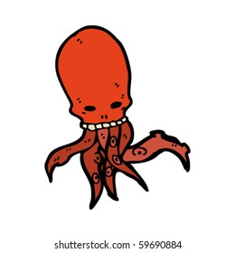 scary tentacle skull drawing