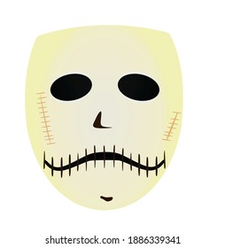 Scary theater mask. vector illustration