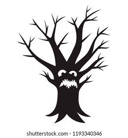 Scary tree icon. Simple illustration of scary tree vector icon for web design isolated on white background