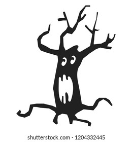 Scary tree icon. Simple illustration of scary tree vector icon for web design isolated on white background