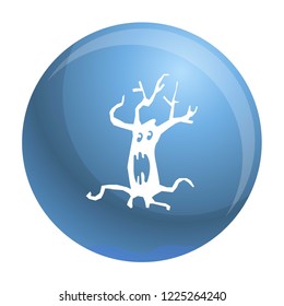 Scary tree icon. Simple illustration of scary tree vector icon for web design isolated on white background