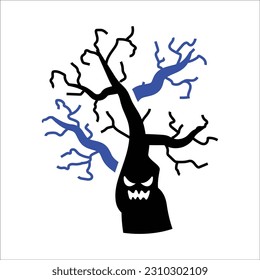 Scary Tree Icon , Vector Graphics