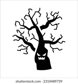 Scary Tree Icon , Vector Graphics