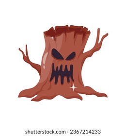 Scary tree vector colorful stickers Icon Design illustration. EPS 10 File