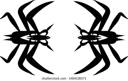 Scary vector design of insects. vector illustration