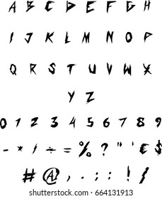Scary Vector Font