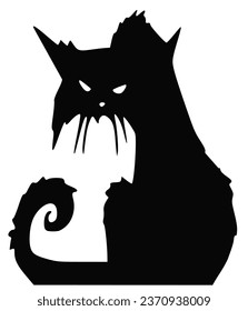 Scary vector silhouettes for Halloween