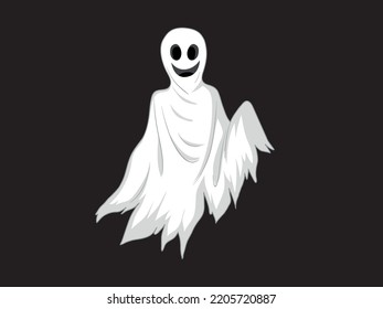 scary white ghost for Halloween