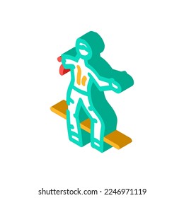 scary zombie isometric icon vector. scary zombie sign. isolated symbol illustration