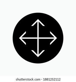 Symbol für Pfeiltasten markieren. Maximieren Sie das Circular Arrow Symbol - Vorlage für das Vektorlogo. 
