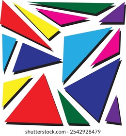 Scatter color - seven different color scatter like broken pieces.