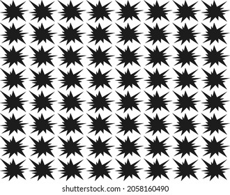 Scatter effect black and white pattern background.