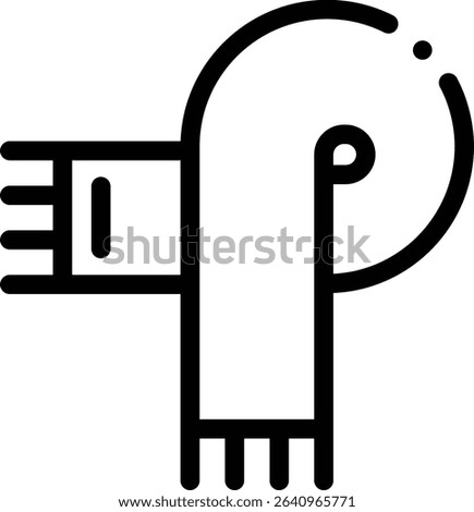 scatter plot icon. Thin Linear Style Design Isolated On White Background