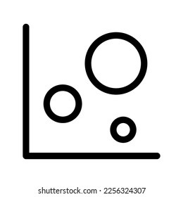 Scatter Plot Icon Vector Symbol Design Illustration