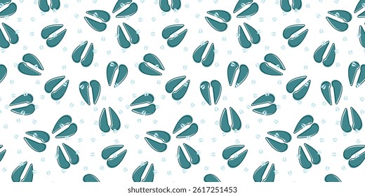 scatter seamless pattern with giraffe footprints for textile, wallpaper, fabric and other. animal footprint background