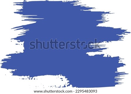 Scattered blue abstraction, brush strokes, strokes of fat paint.