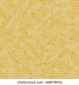 Scattered Brown Leaves Texture Background