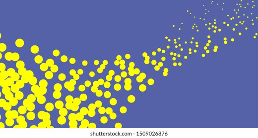 Scattered circles. Confetti. Abstract background. Flying colored circles. Circles of different sizes. Background for business cards and banners. Vector graphics. EPS-10