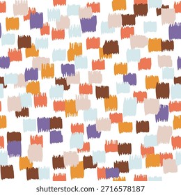 Scattered Colorful Geometric Shapes Pattern Background Design