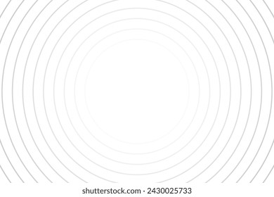 Scattered concentric circles background. Water ripples, epicenter, sun burst, radar, radio signal, target, sonar wave pattern. Minimalistic wallpaper. Simple graphic illustration.