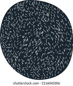 Scattered confetti. Background with falling sticks. Geometrical abstract pattern. [Vector]