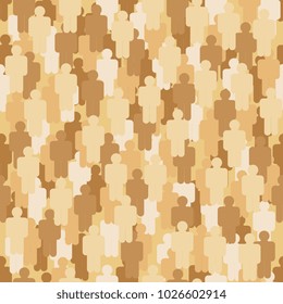 Scattered figures of little men