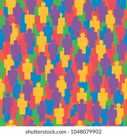 scattered figures of little men