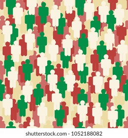 scattered figures of little men