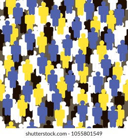 scattered figures of little men