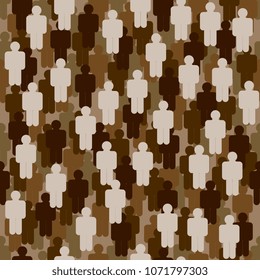 scattered figures of little men
