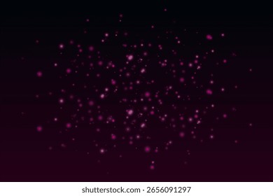 Partículas flutuantes dispersas com vários tamanhos no fundo gradiente. Cria composição dinâmica com profundidade e atmosfera ambiente.