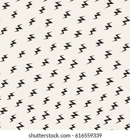 Scattered Geometric Line Shapes. Abstract Background Design. Vector Seamless Black and White Pattern.