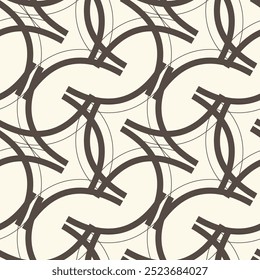 Scattered geometric shapes of lines. Abstract background design