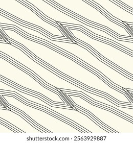 Scattered geometric shapes of lines. Abstract background design
