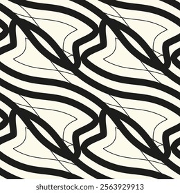 Scattered geometric shapes of lines. Abstract background design