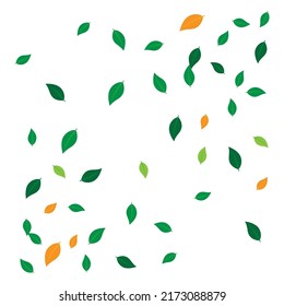 scattered leaf background illustration design