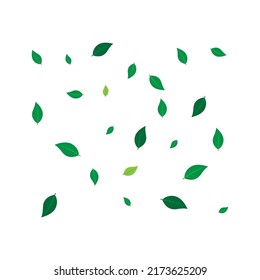 scattered leaf background illustration design