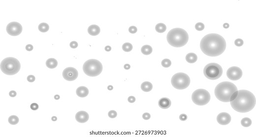 Scattered light gray abstract bubbles on a clean white background, perfect for minimal design.