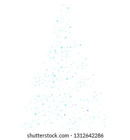 Scattered little sparkling, glitter elements. Random stellar falling on white background. New Year Christmas background. Vector illustration.