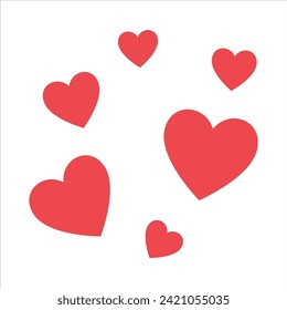 Difundida muchas ilustraciones vectoriales de Hearts