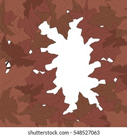 Scattered maple leaves for different design. Can be used for wallpaper, pattern fills, textile, web page background, surface textures, Image for advertising booklets, banners, flayers.
